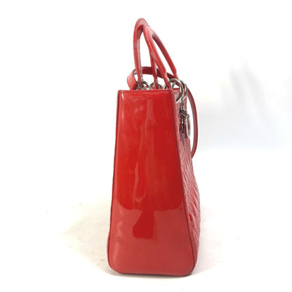Christian Dior Red Color Leather Handbag Shoulder Bag Style 3