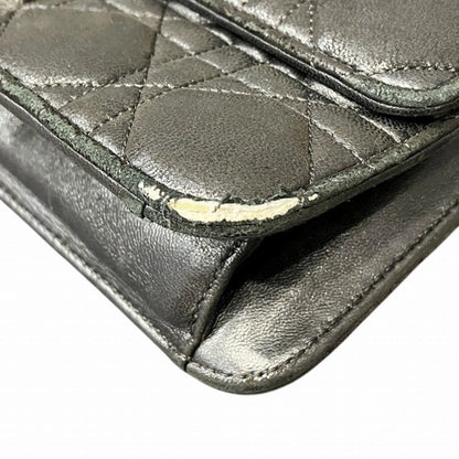 Christian Dior Black Leather Shoulder Bag Style 24
