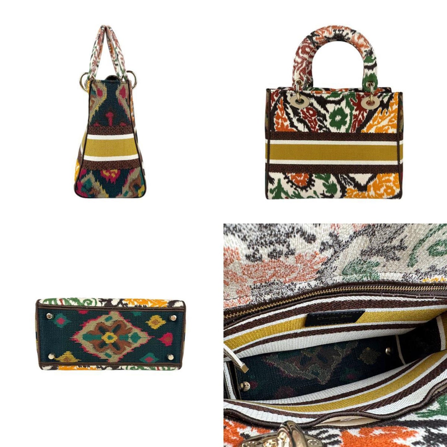 Christian Dior Brown Canvas Handbag Shoulder Bag