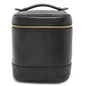 Chanel Bicolor Coco Mark Vanity Bag Handbag Pouch Lambskin Leather Black A01619
