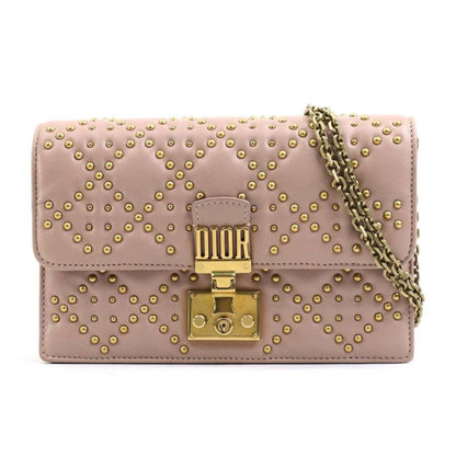 Christian Dior Pink Leather Handbag Shoulder Bag Style 7
