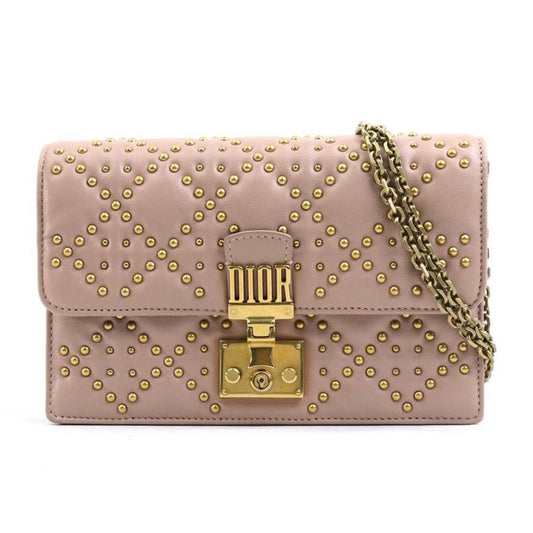 Christian Dior Pink Leather Handbag Shoulder Bag Style 7