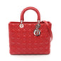 Christian Dior Red Color Leather Handbag Leather