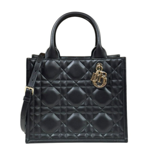 Christian Dior Black Leather Shoulder Bag Style 37