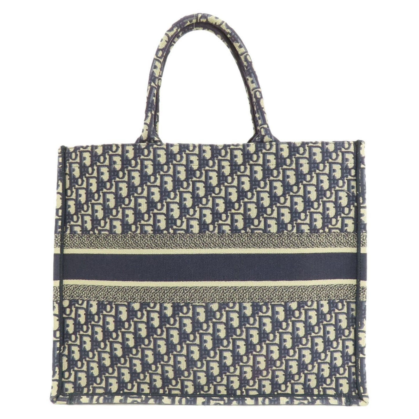 Christian Dior Navy Canvas Tote Bag Style 3