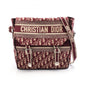 Christian Dior Beige Bordeaux Canvas Shoulder Bag