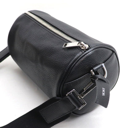 Christian Dior Black Leather Shoulder Bag Style 43