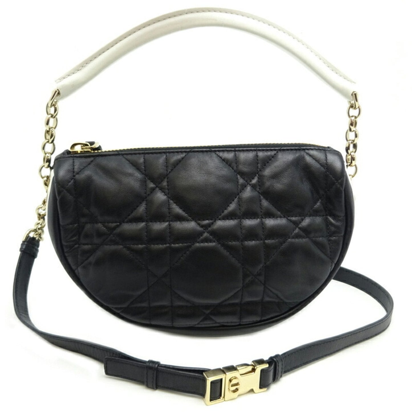 Christian Dior Black Leather Handbag Style 17