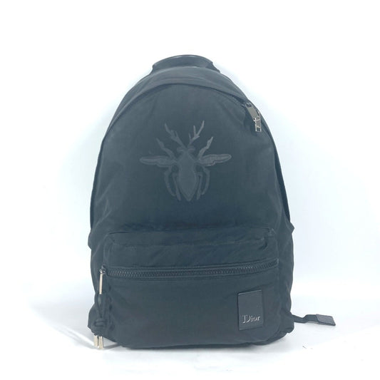 Christian Dior Black Nylon Backpack Black
