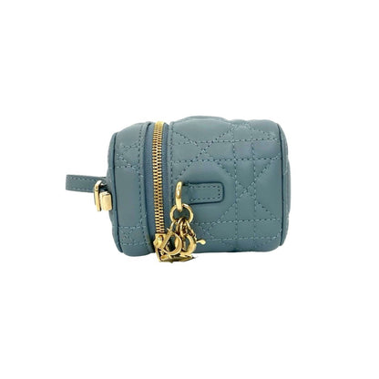 Christian Dior Gray Leather Shoulder Bag Style 5