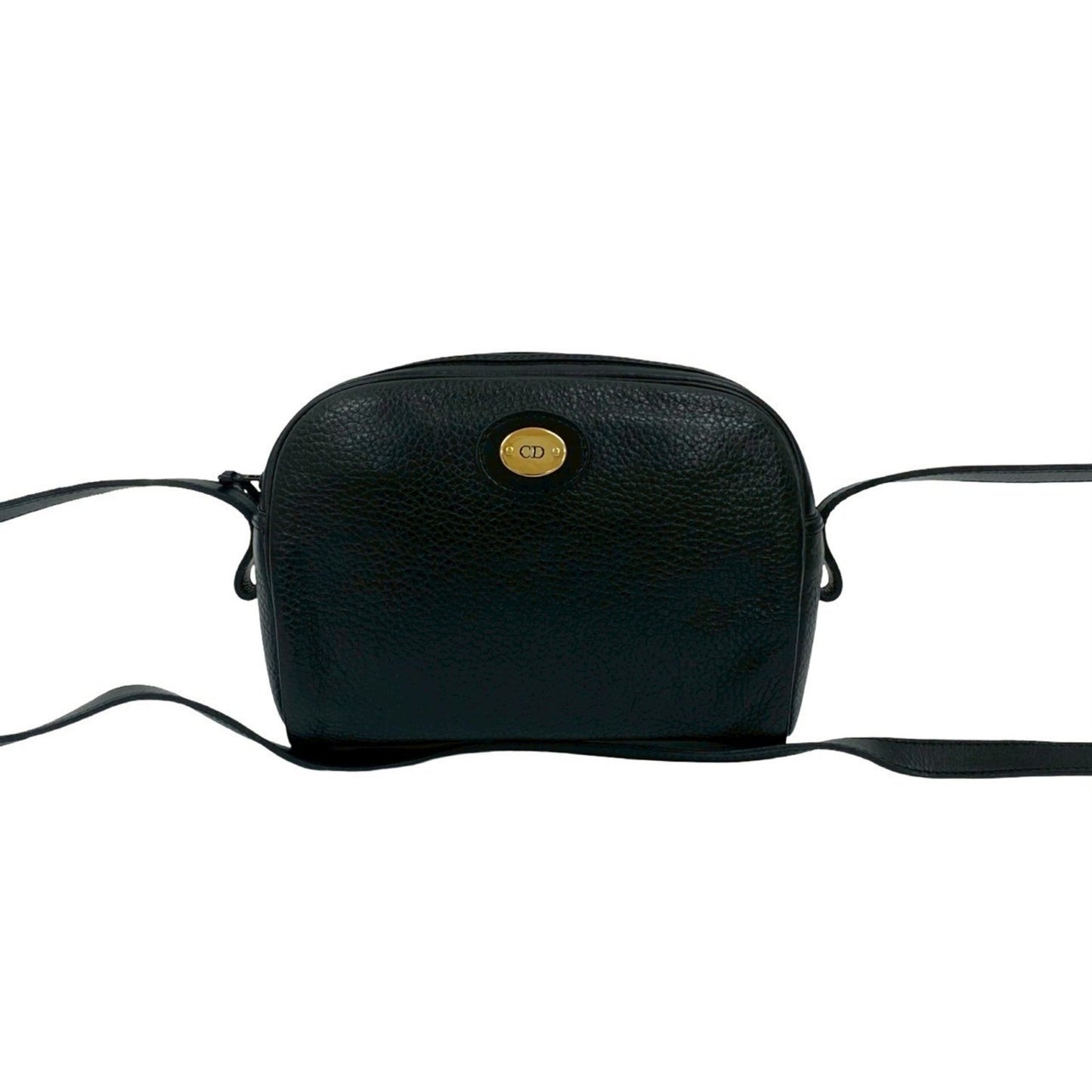 Christian Dior Black Leather Pochette Shoulder Bag Style 6