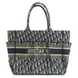 Christian Dior Navy Canvas Tote Bag Style 2