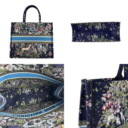 Christian Dior Multi-Color Navy Canvas Shoulder Bag