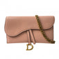 Christian Dior Pink Leather Shoulder Bag