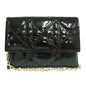 Christian Dior Black Patent Leather Shoulder Bag