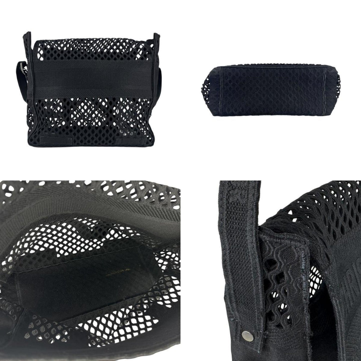Christian Dior Black Canvas Shoulder Bag Canvas