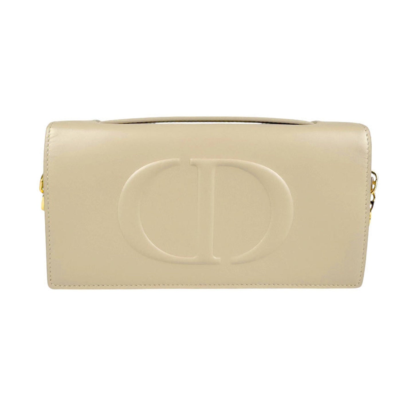Christian Dior Beige Leather Shoulder Bag Leather
