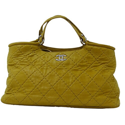 Chanel Bag Wild Stitch Women's Handbag Shoulder 2way Suede Camel