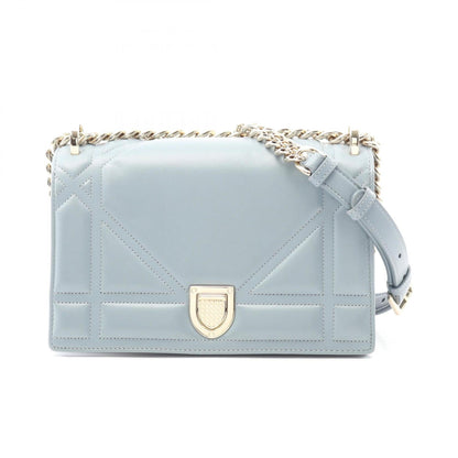 Christian Dior Blue Leather Shoulder Bag Style 3