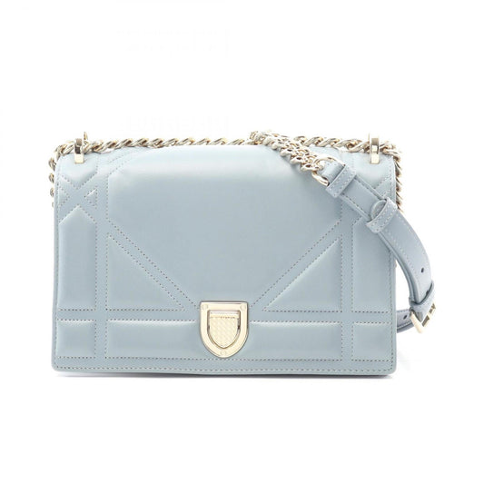 Christian Dior Blue Leather Shoulder Bag Style 3