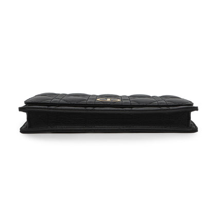 Christian Dior Black Leather Sling Bag