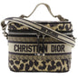 Christian Dior Beige Canvas Handbag Vanity Bag