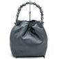 Christian Dior Gray Leather Handbag Leather
