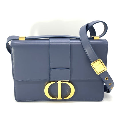 Christian Dior Blue Leather Shoulder Bag Style 10