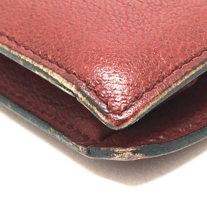 Christian Dior Red Color Leather Shoulder Bag Leather