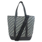 Christian Dior Navy Canvas Leather Tote Bag
