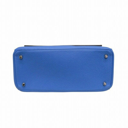 Christian Dior Blue Leather Handbag Shoulder Bag