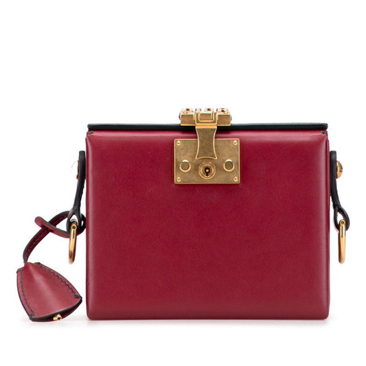 Christian Dior Red Color Leather Shoulder Bag Style 2