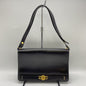 Christian Dior Black Leather Shoulder Bag Style 14