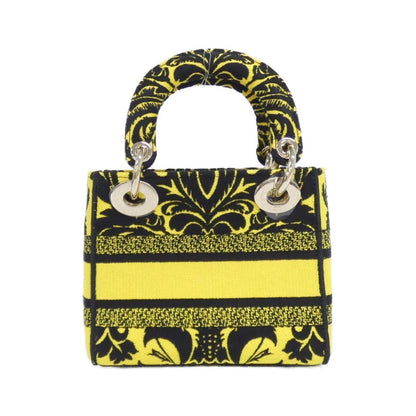 Christian Dior Yellow Canvas Handbag