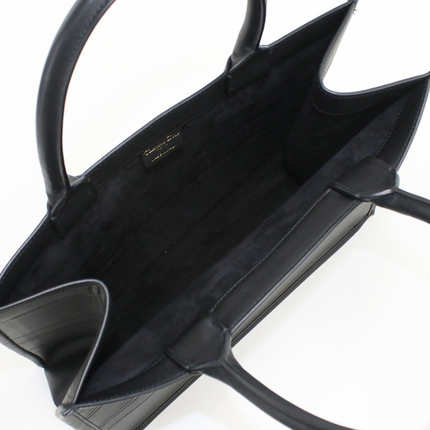 Christian Dior Black Leather Tote Bag Style 3