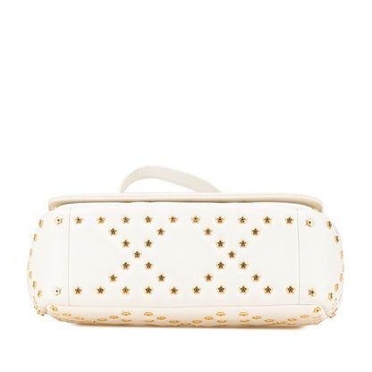 Christian Dior White Leather Shoulder Bag Leather