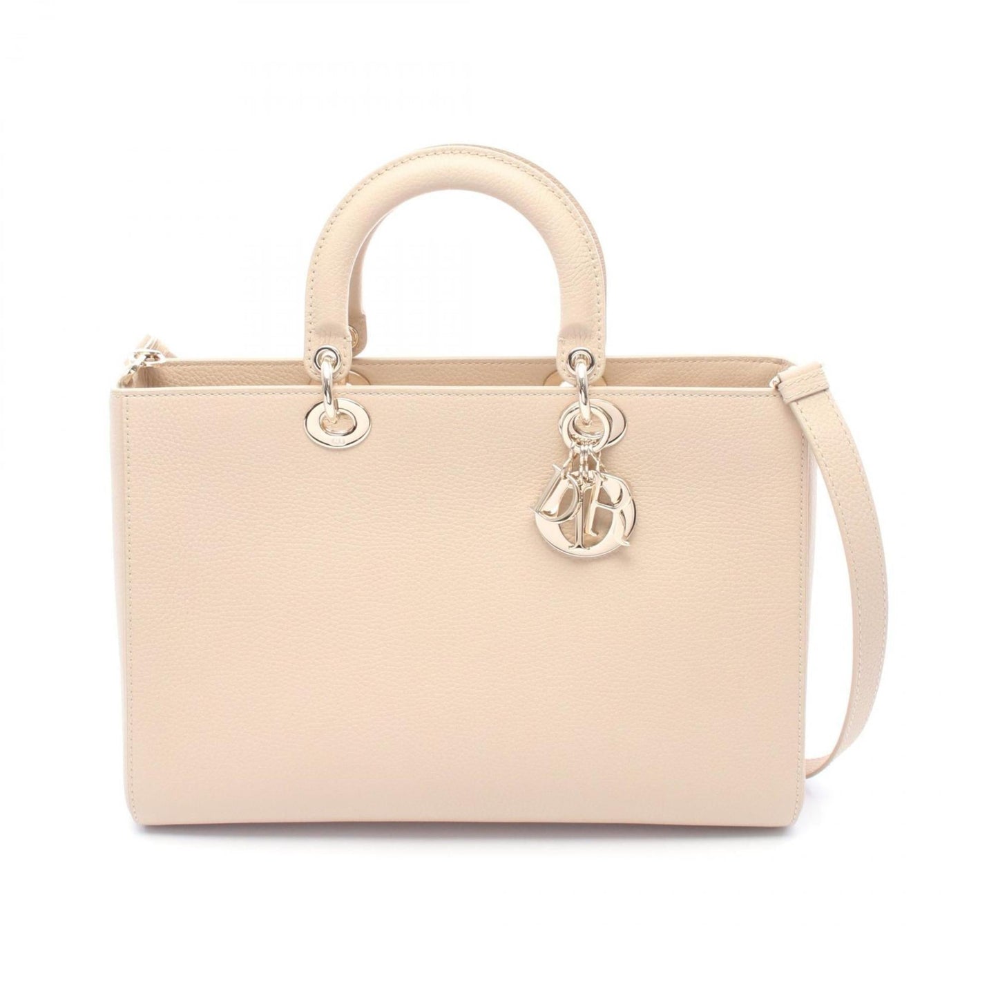 Christian Dior Beige Leather Handbag