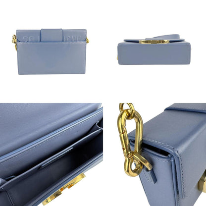 Christian Dior Blue Leather Shoulder Bag Style 5