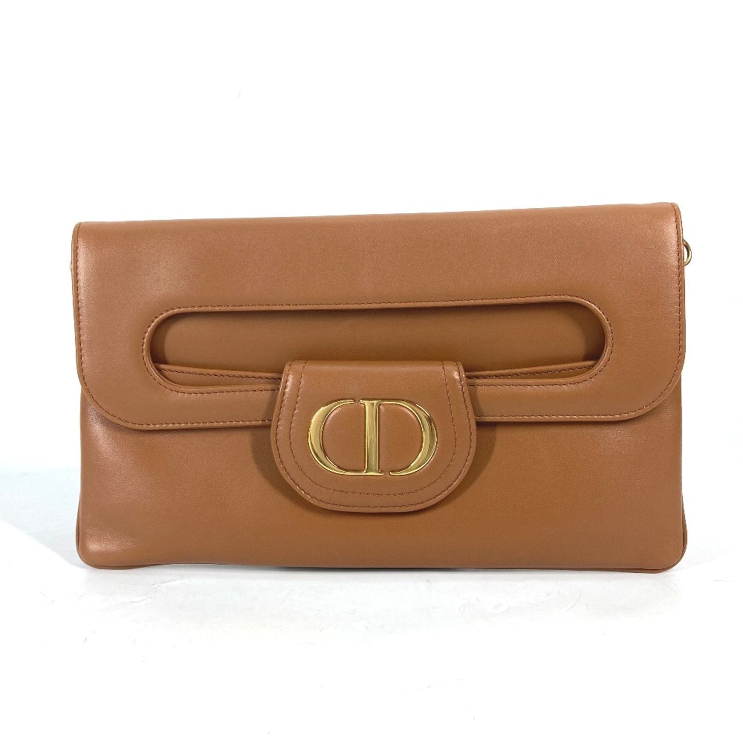 Christian Dior Brown Leather Handbag Leather
