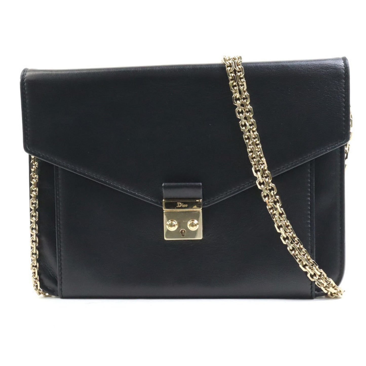 Christian Dior Black Leather Clutch Bag Style 2