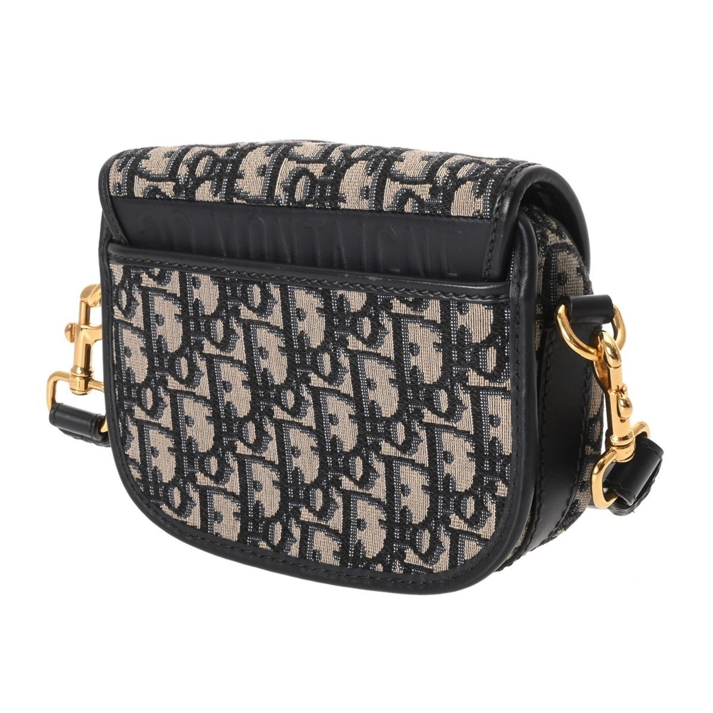 Christian Dior Navy Jacquard Shoulder Bag Jacquard