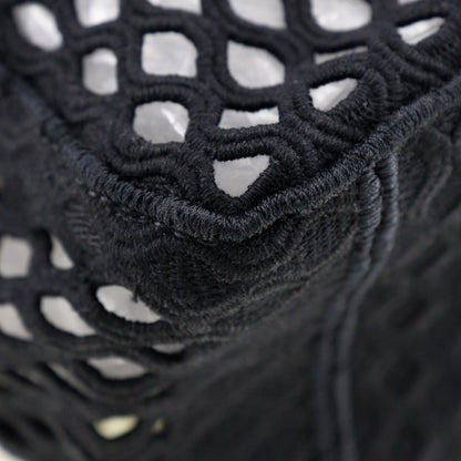 Christian Dior Black Mesh Messenger Bag Shoulder Bag