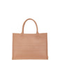 Christian Dior Pink Beige Leather Handbag Tote Bag