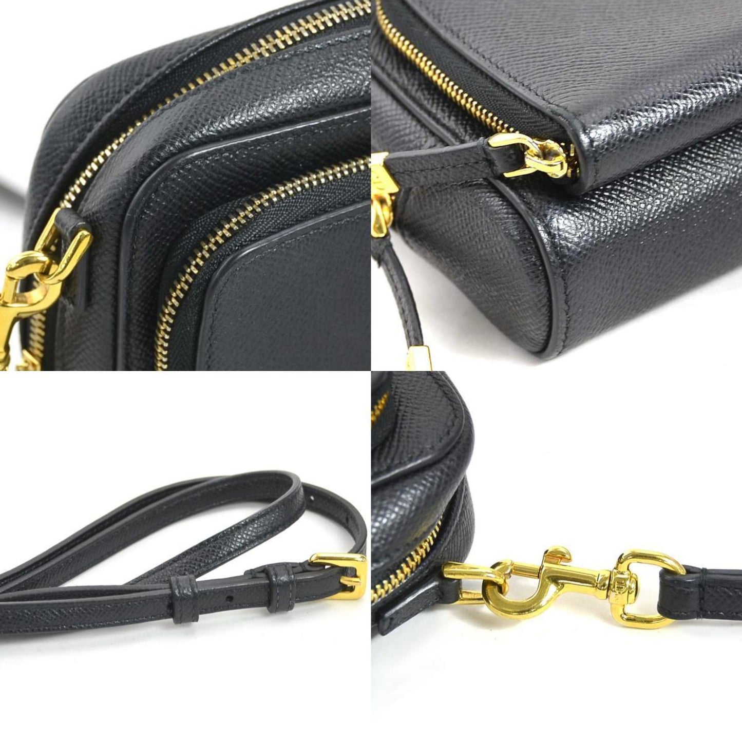 Christian Dior Black Leather Shoulder Bag Style 40