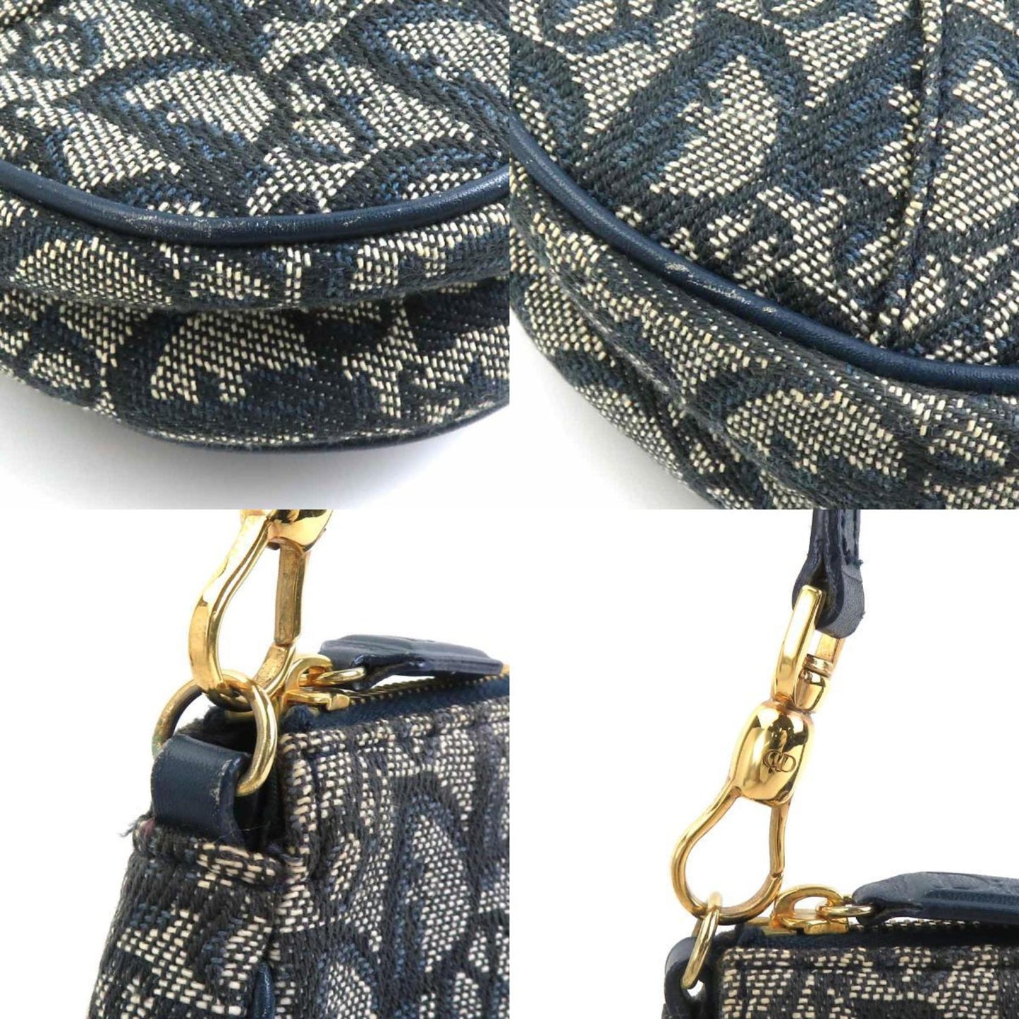 Christian Dior Navy Trotter Shoulder Bag