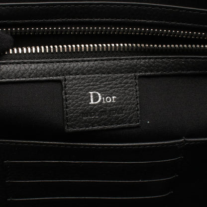 Christian Dior Black Leather Clutch Bag Leather