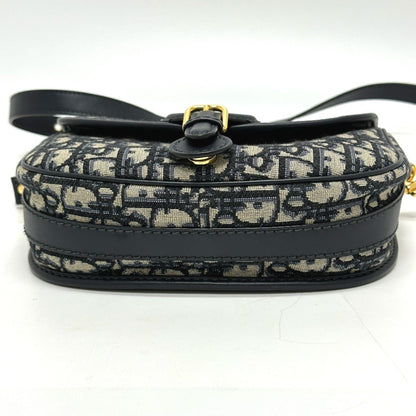 Christian Dior Gray Leather Shoulder Bag Style 4