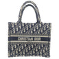 Christian Dior Navy Canvas Handbag Tote Bag