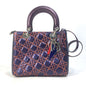 Christian Dior Purple Leather Handbag