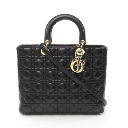 Christian Dior Black Leather Handbag Style 11